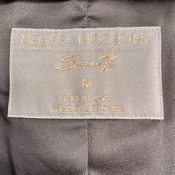 NWT Melissa McCarthy Seven7 Blazer Size M Open Front Gray Pockets Career Office - Picture 3 of 16